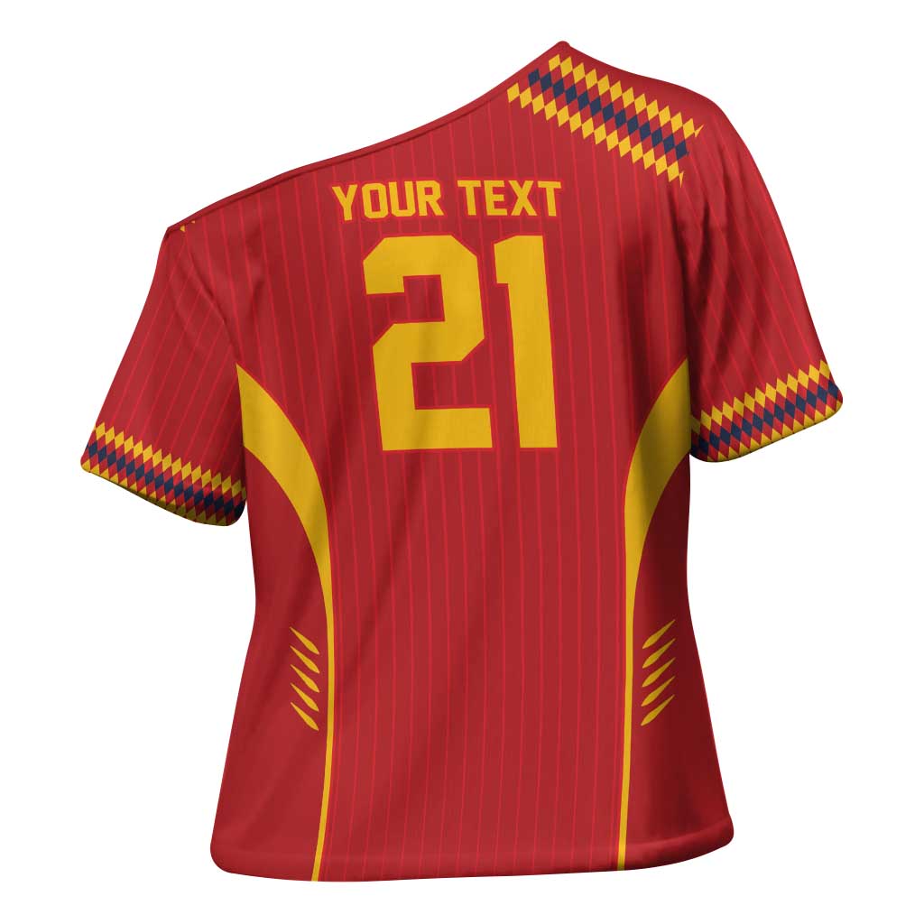 Custom Spain WC26 Future Champions Cross Shoulder Shirt Tiki Taka Football Era - Wonder Print Shop