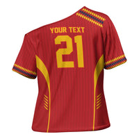 Custom Spain WC26 Future Champions Cross Shoulder Shirt Tiki Taka Football Era - Wonder Print Shop