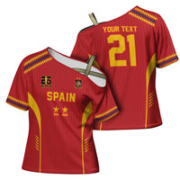 Custom Spain WC26 Future Champions Cross Shoulder Shirt Tiki Taka Football Era - Wonder Print Shop