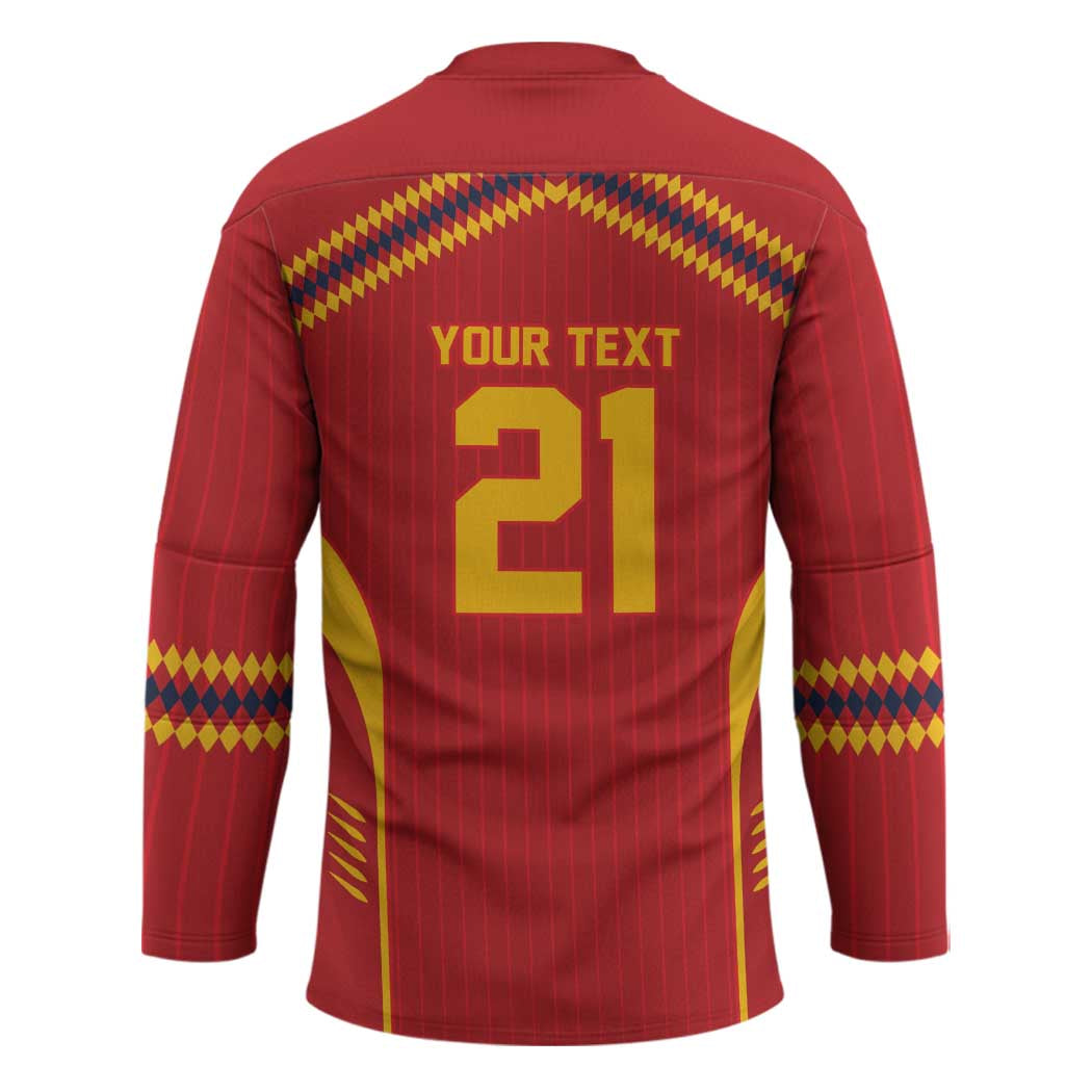Custom Spain WC26 Future Champions Hockey Jersey Tiki Taka Football Era - Wonder Print Shop