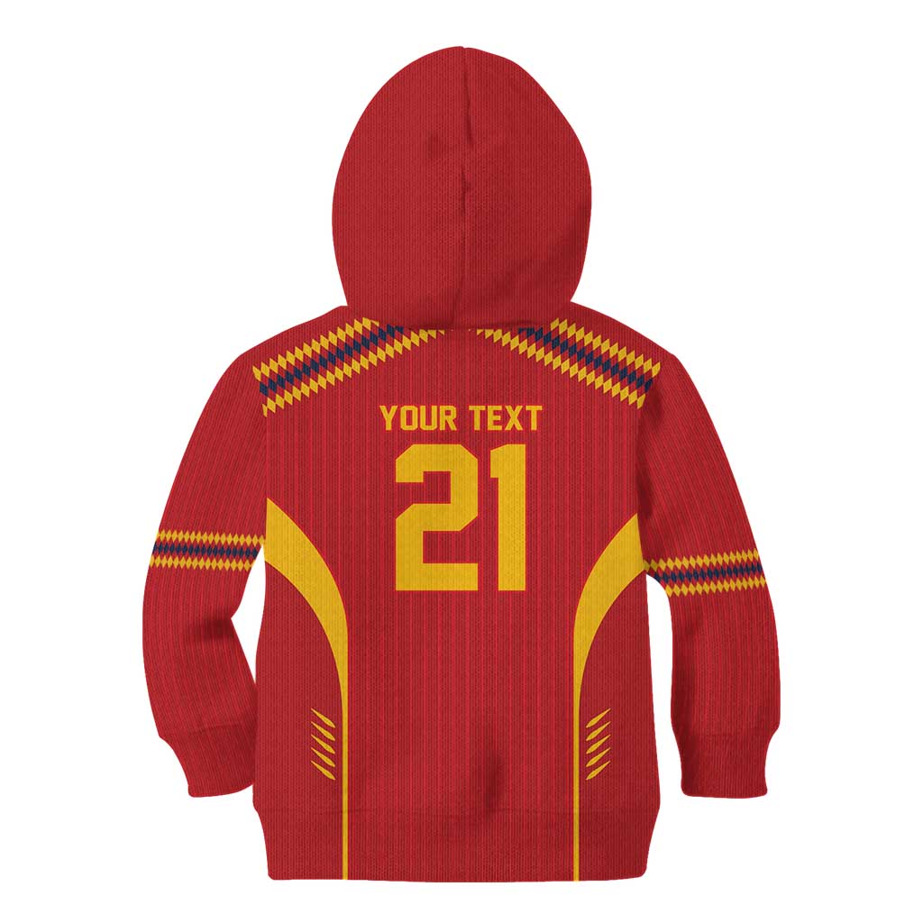 Custom Spain WC26 Future Champions Kid Hoodie Tiki Taka Football Era - Wonder Print Shop