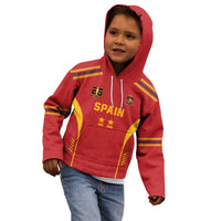 Custom Spain WC26 Future Champions Kid Hoodie Tiki Taka Football Era - Wonder Print Shop
