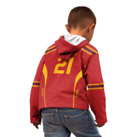 Custom Spain WC26 Future Champions Kid Hoodie Tiki Taka Football Era - Wonder Print Shop
