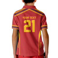 Custom Spain WC26 Future Champions Kid Polo Shirt Tiki Taka Football Era - Wonder Print Shop