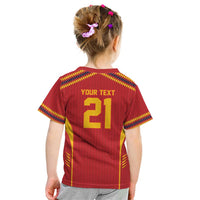 Custom Spain WC26 Future Champions Kid T Shirt Tiki Taka Football Era - Wonder Print Shop