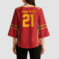 Custom Spain WC26 Future Champions Kimono Sleeve Blouse Tiki Taka Football Era - Wonder Print Shop