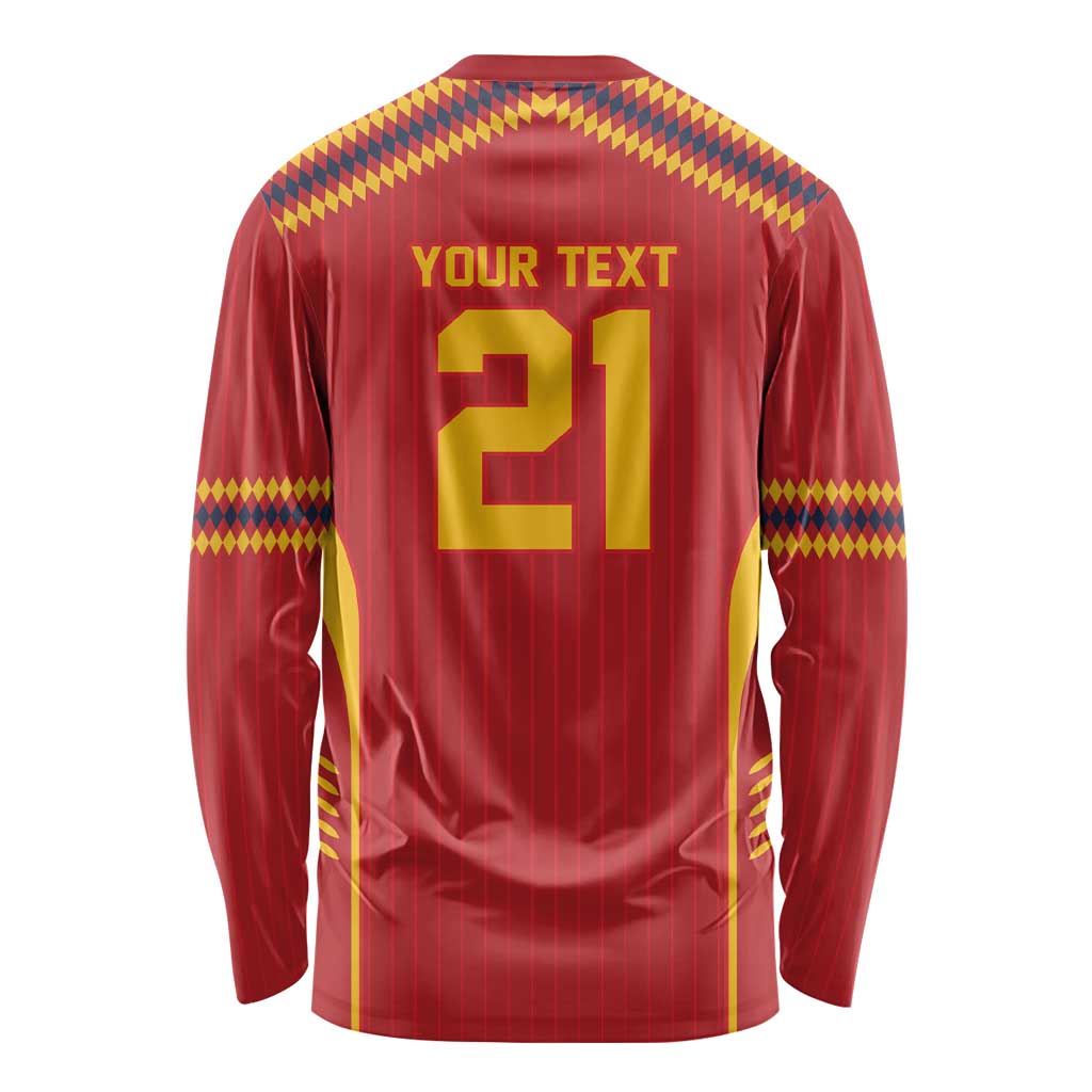Custom Spain WC26 Future Champions Long Sleeve Shirt Tiki Taka Football Era - Wonder Print Shop