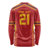 Custom Spain WC26 Future Champions Long Sleeve Shirt Tiki Taka Football Era - Wonder Print Shop