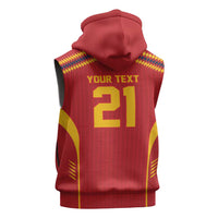 Custom Spain WC26 Future Champions Sleeveless Hoodie Tiki Taka Football Era - Wonder Print Shop