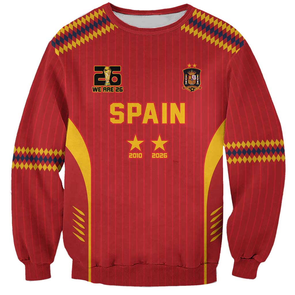 Custom Spain WC26 Future Champions Sweatshirt Tiki Taka Football Era - Wonder Print Shop