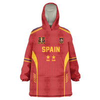 Custom Spain WC26 Future Champions Wearable Blanket Hoodie Tiki Taka Football Era - Wonder Print Shop