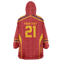 Custom Spain WC26 Future Champions Wearable Blanket Hoodie Tiki Taka Football Era - Wonder Print Shop