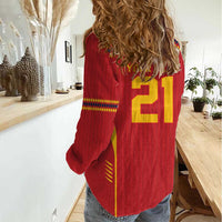 Custom Spain WC26 Future Champions Women Casual Shirt Tiki Taka Football Era - Wonder Print Shop