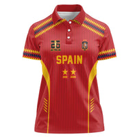 Custom Spain WC26 Future Champions Women Polo Shirt Tiki Taka Football Era - Wonder Print Shop