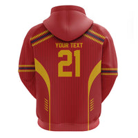 Custom Spain WC26 Future Champions Zip Hoodie Tiki Taka Football Era - Wonder Print Shop
