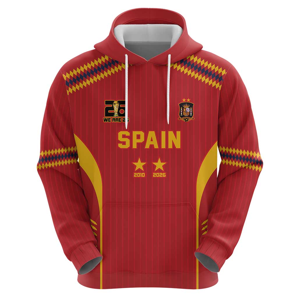 Custom Spain WC26 Future Champions Zip Hoodie Tiki Taka Football Era - Wonder Print Shop