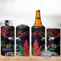 American Samoa Bald Eagle Personalized 4 in 1 Can Cooler Tumbler Samoa Muamua Le Atua