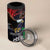 American Samoa Bald Eagle Personalized 4 in 1 Can Cooler Tumbler Samoa Muamua Le Atua