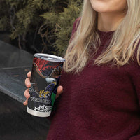 American Samoa Bald Eagle Personalized Tumbler Cup Samoa Muamua Le Atua