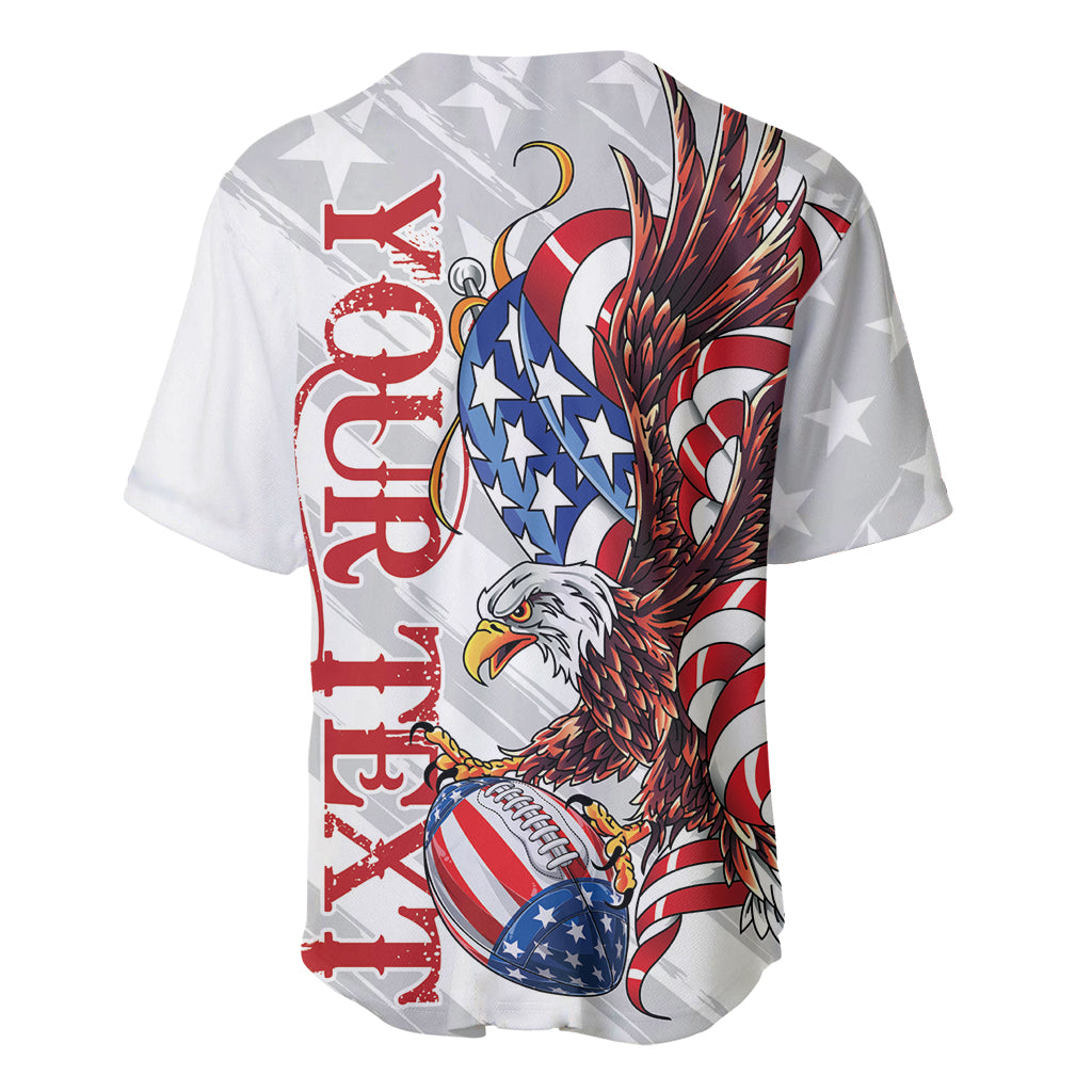Personalized United States Rugby Baseball Jersey American Bald Eagle LT9 - Wonder Print Shop