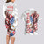Personalized United States Rugby Couples Matching Long Sleeve Bodycon Dress and Hawaiian Shirt American Bald Eagle LT9 - Wonder Print Shop