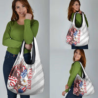 Personalized United States Rugby Grocery Bag American Bald Eagle