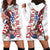 Personalized United States Rugby Hoodie Dress American Bald Eagle