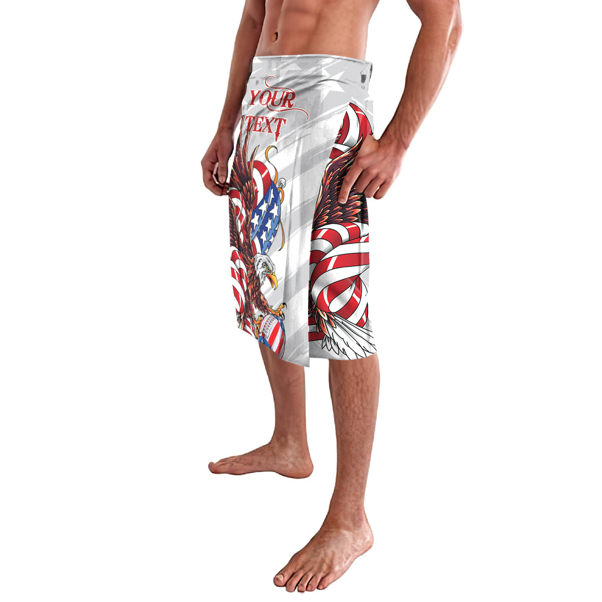 Personalized United States Rugby Lavalava American Bald Eagle - Wonder Print Shop
