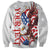 Personalized United States Rugby Sweatshirt American Bald Eagle - Wonder Print Shop