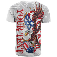 Personalized United States Rugby T Shirt American Bald Eagle - Wonder Print Shop