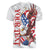 Personalized United States Rugby Women V-Neck T-Shirt American Bald Eagle - Wonder Print Shop