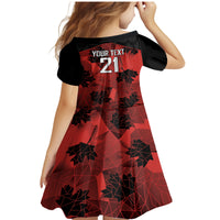Custom Canada Rugby Family Matching Mermaid Dress and Hawaiian Shirt Maple Leaf With Sporty Style LT9 - Wonder Print Shop