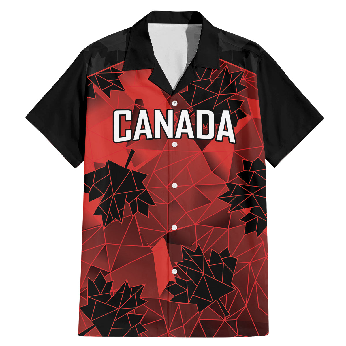 Custom Canada Rugby Family Matching Mermaid Dress and Hawaiian Shirt Maple Leaf With Sporty Style LT9 - Wonder Print Shop