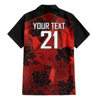 Custom Canada Rugby Family Matching Mermaid Dress and Hawaiian Shirt Maple Leaf With Sporty Style LT9 - Wonder Print Shop