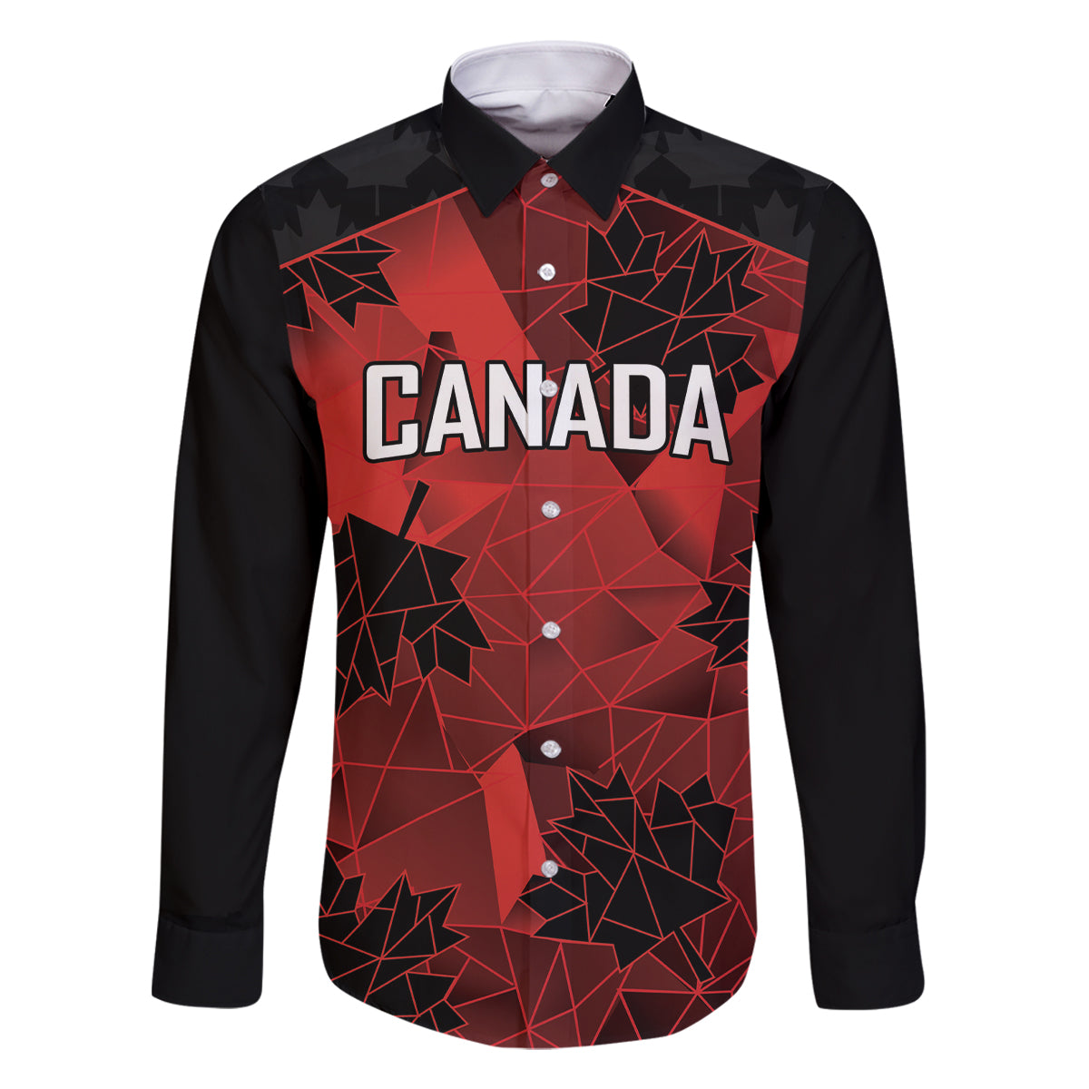 Custom Canada Rugby Family Matching Mermaid Dress and Hawaiian Shirt Maple Leaf With Sporty Style LT9 - Wonder Print Shop