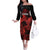 Custom Canada Rugby Family Matching Off The Shoulder Long Sleeve Dress and Hawaiian Shirt Maple Leaf With Sporty Style - Wonder Print Shop