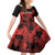 Custom Canada Rugby Family Matching Off Shoulder Short Dress and Hawaiian Shirt Maple Leaf With Sporty Style