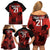 Custom Canada Rugby Family Matching Off Shoulder Short Dress and Hawaiian Shirt Maple Leaf With Sporty Style