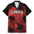 Custom Canada Rugby Family Matching Puletasi and Hawaiian Shirt Maple Leaf With Sporty Style - Wonder Print Shop