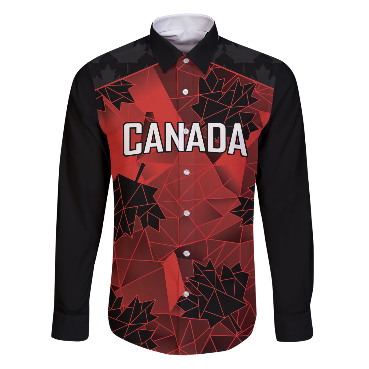 Custom Canada Rugby Family Matching Puletasi and Hawaiian Shirt Maple Leaf With Sporty Style - Wonder Print Shop