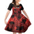 Custom Canada Rugby Family Matching Short Sleeve Bodycon Dress and Hawaiian Shirt Maple Leaf With Sporty Style - Wonder Print Shop