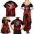 Custom Canada Rugby Family Matching Summer Maxi Dress and Hawaiian Shirt Maple Leaf With Sporty Style