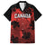 Custom Canada Rugby Family Matching Summer Maxi Dress and Hawaiian Shirt Maple Leaf With Sporty Style