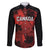 Custom Canada Rugby Family Matching Summer Maxi Dress and Hawaiian Shirt Maple Leaf With Sporty Style - Wonder Print Shop