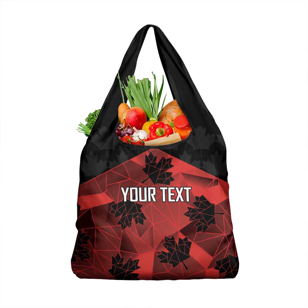 Custom Canada Rugby Grocery Bag Maple Leaf With Sporty Style