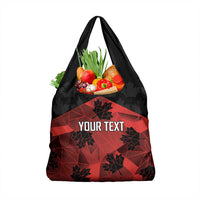 Custom Canada Rugby Grocery Bag Maple Leaf With Sporty Style