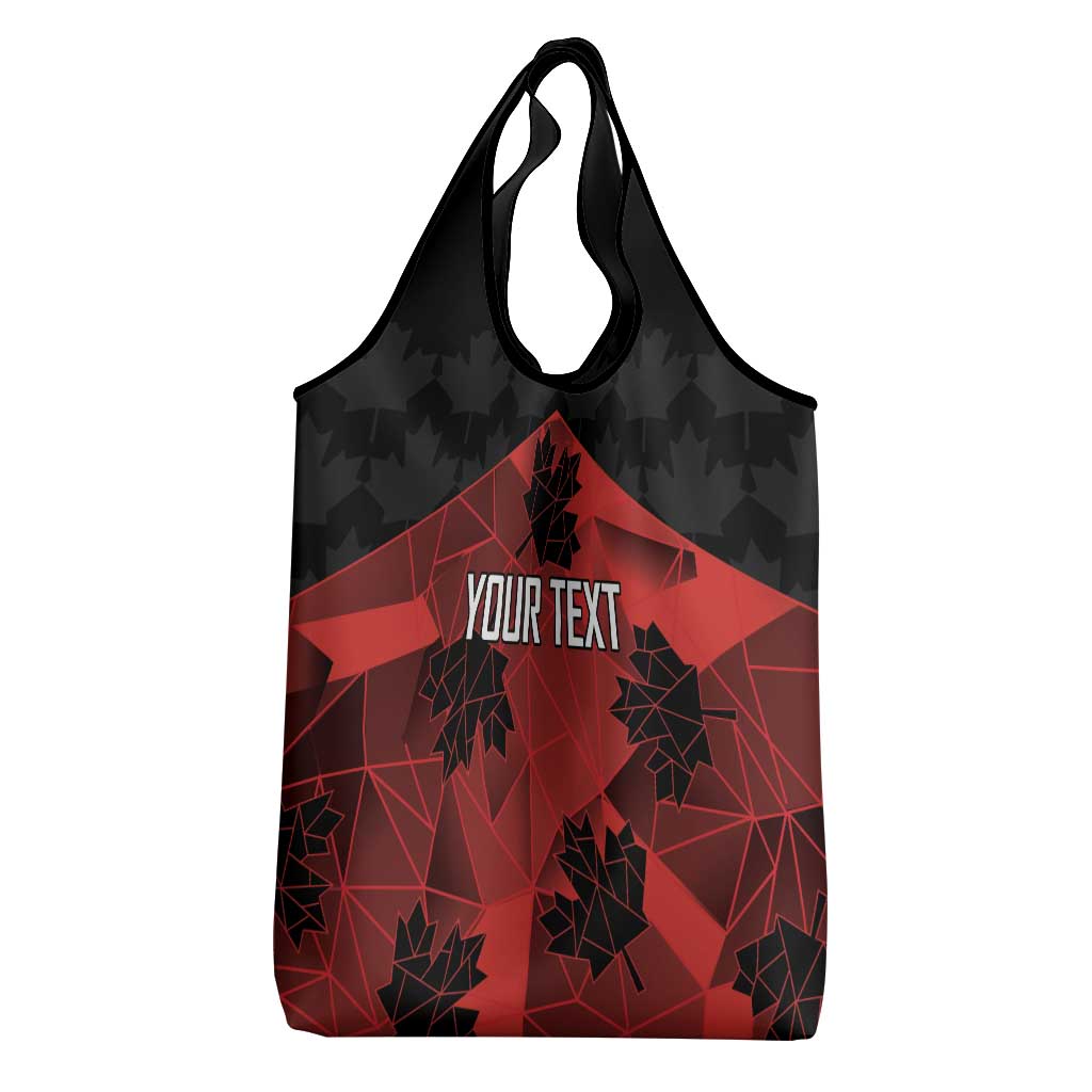 Custom Canada Rugby Grocery Bag Maple Leaf With Sporty Style