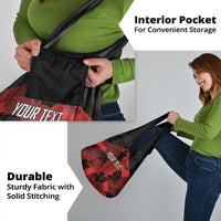 Custom Canada Rugby Grocery Bag Maple Leaf With Sporty Style