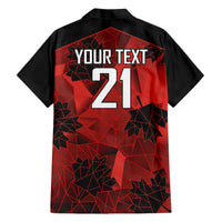 Custom Canada Rugby Hawaiian Shirt Maple Leaf With Sporty Style - Wonder Print Shop