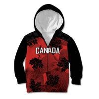 Custom Canada Rugby Kid Hoodie Maple Leaf With Sporty Style - Wonder Print Shop